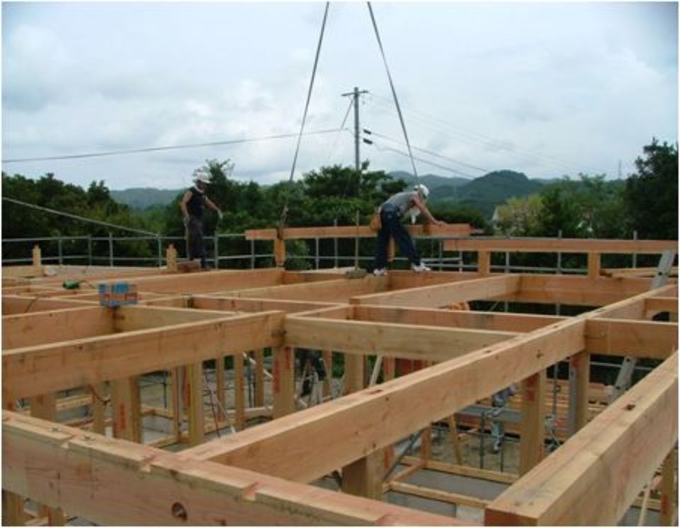 建て方作業状況